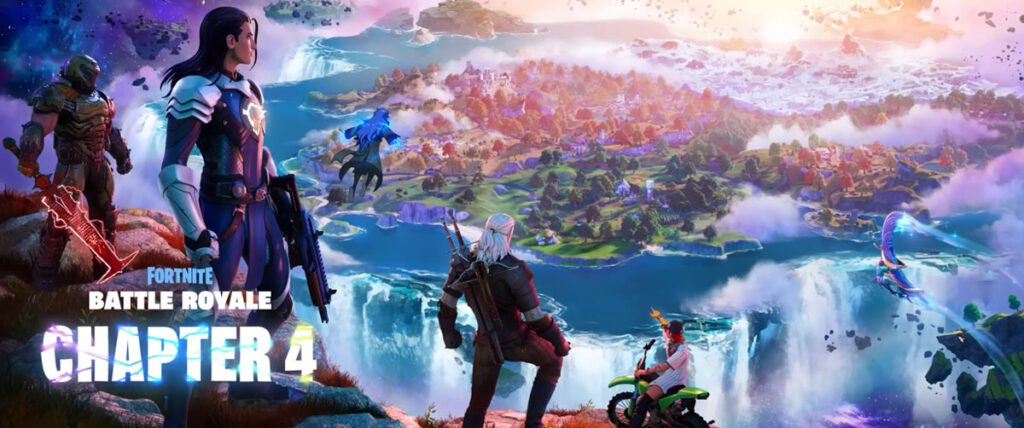 La evolución del mapa de fortnite a través del tiempo