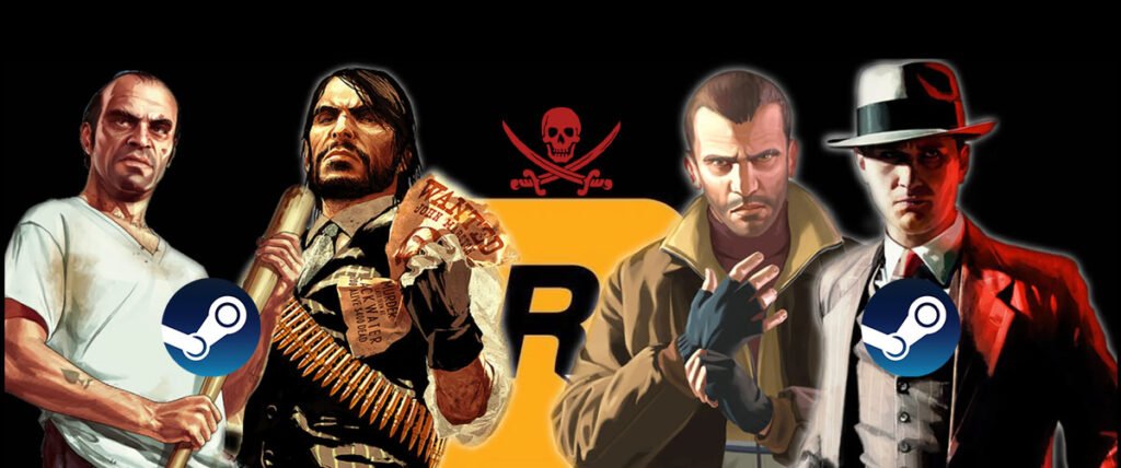 Rockstar Games: Acusado de vender copias piratas de sus juegos en Steam